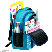 Teal Barbie Print Kids School Backpack for Girls Age 3-9 Years Preschool Travel Bag