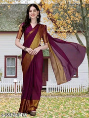 Fancy South indian saree with blouse piece