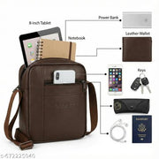 Premium multi colour PU Leather Sling Bag for Men | Stylish Crossbody Shoulder Bag for Daily Use