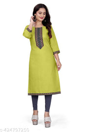 stylelist kurti with embroidered work