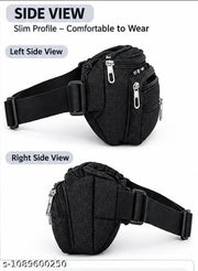 Men’s Premium Multi-Pocket Waist Bag | Crossbody Belt Bag | Travel & Daily Use