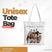 TrendoPrint Women & Girls Extra Spacious Cotton Multicolor Tote Bag-NDB48