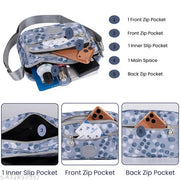Crossbody Purse for Women, Nylon Waterproof Shoulder Purse, Messenger and travelling Bag Lightweight, Long Strap
