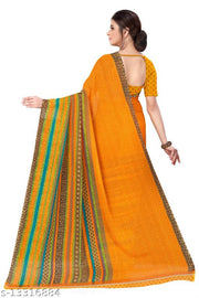 Anand Sarees Printed Georgette Saree with Blouse Piece
