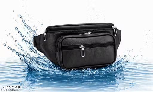 Multi-Purpose Leather Waist Bag for Men & Women | Secure Travel Pouch for Cash, Phone, Cards, Passport, Documents & Essentials | Adjustable Belt Pack | Fashionable Fanny Bag