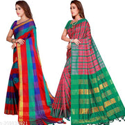 Cotton Fabric Saree For Women's