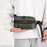 Crossbody Sling Bag for Men | Compact Waist & Chest Bag | Water-Resistant Travel Fanny Pack with Adjustable Strap for Daily Use, Hiking & Outdoor Activities