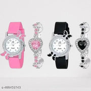Fancy Women Analog Watches Combo With Braslate