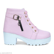 Women's Trendy Casual Boot High Ankle Heel for Girls Boot