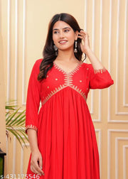 Women Embroidered Anarkali Kurta