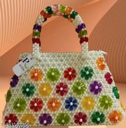 Rosy Multicolor Hand Held Bag