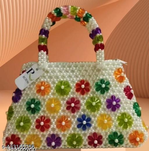 Rosy Multicolor Hand Held Bag
