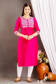 Neha Attractive Women Embroidery Straight Kurta for women