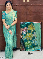 Women's sarees for women | sarees for wedding | party wear sarees sarees for women georgette| ready to wear saree| With Unstitched Blouse Piece