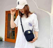 MessengerBag-Black Sling Bag  (Black, 1.5 L)