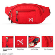 NISF STAR Waist Bags for Men & Women- Premium Stitching, Branded Zippers, Waterproof Pocket, RFID Safe- Large Fanny Pack for Hiking Travel,Cycling,Money Belt BLUE