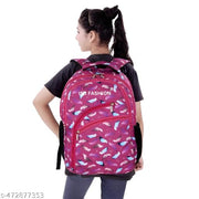 ISB Printed Backpack for school collage office Traveling Outdoor  Waterproof Polyester Material High Quality Bag Men Women Boys and Girls