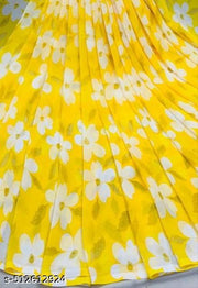 Trendy Womens Georgette Printed Saree with blouse.