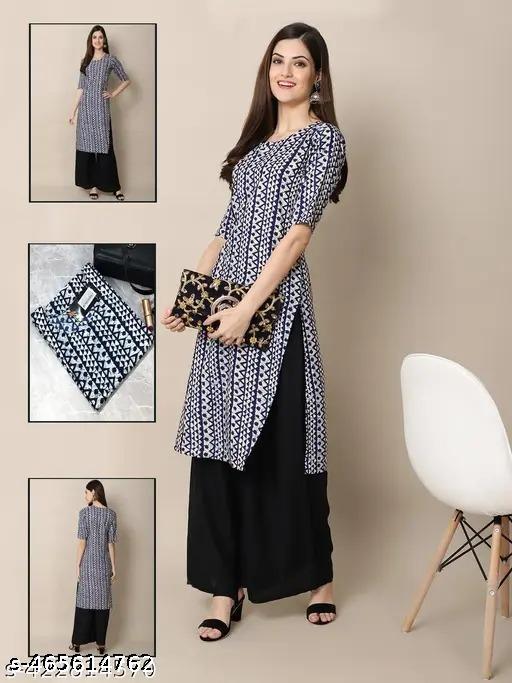Polyster/Crepe fabric-SINGLE KURTI