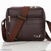 ZERRISH Men’s Sling Bag | Stylish Crossbody Shoulder Bag for Men | Office, Travel & Daily Use | Brown