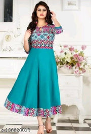 Woman sachin collection printed Anarkali kurti Combo of 2