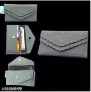 **Pack of 2 Elegant Flap Wallets with Heart Stud Design, Soft Pom-Pom Charm, Scalloped Edge Detailing, Multiple Compartments, Secure Closure, Lightweight Everyday Purse Set for Women**