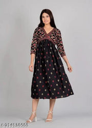 black anarkali gown