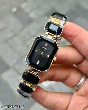 ZT STEEL N GLASS BLACK WATCH