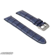 22mm Blue 8 Colors Leather Watch Band, Genuine Leather Replacement Wrist Strap for Men & Smart Watch for All 22mm