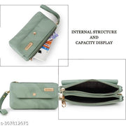 WILDAUK  Casual, Formal, Party Light Green Clutch