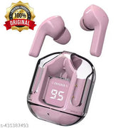 Earpod True Wireless Bluetooth Headphone, TWS earphone, earphone, Best Quality Wireless Bluetooth Headphones & Earphones, Wireless Earbuds, 36 Hrs Playtime, 10mm HD Drivers, Sweat Proof (Pink)