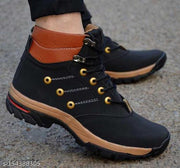 Men's Blue Synthetic Leather Outdoor Casual Shoes