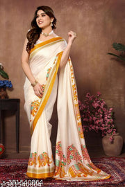KALAMKARI PRINTED KHADI SILK SAREE KALAMKARI PRINTED KHADI SILK SAREE