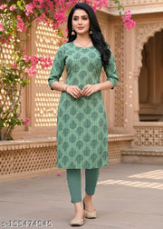 Women Printed Crepe Kurtis combo of 2