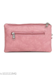 GUKA Wallet For Women / money organizer / women clutch / 3 zip compartments / multi compartment wallet