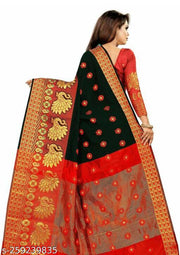 Women Monika Jaquard Banarasi Saree