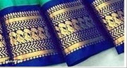 Plain cotton silk saree