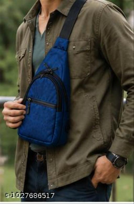 Premium Blue Crossbody Sling Bag for Men & Women