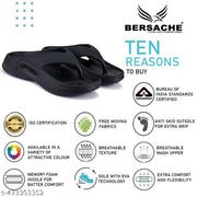 Bersache  FLIP-FLOP  for Men's & Boy's-6061-Black