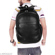-Latest Leather Fashionate School Bags Laptop Backpack Waterproof PU Leather Backpacks for Men Women Boys & Girls Backpack Unisex Artificial leather backpack bag/casual/college/school/office 30 Liters