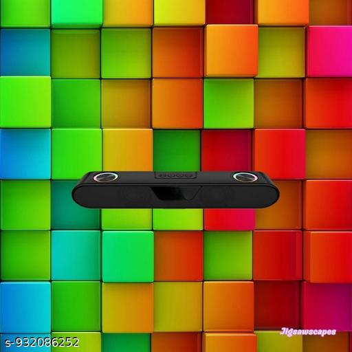 Portable Bluetooth Speaker, 16 Watts, Upto 8h Backup, Dual Drivers + Dual Passive Radiators, Call Function, Bluetooth v5.3 | USB | mSD| AUX, TWS, RGB LED