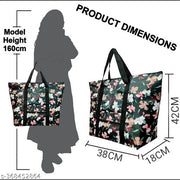Premium Daily Use Grocery Shopping Hand Bag Combo Pack of 4 Offer Deep Large Pocket