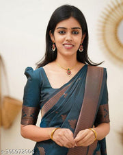 Evocative Soft Designer Banarasi Silk Saree For Woman