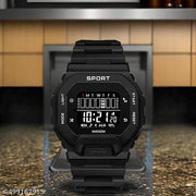 Sport Digital Square Dial Multifunction Working Like Alarm,Day&Date,LED,Stop Watch,24h Time Display Water&Shock Resistance Watch for Boys