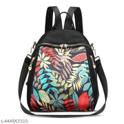 Small 20 L Multipocket Backpack For Women 's (Multi Leafs)