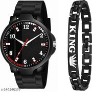 Staylish Modern Men Watches with Bracelate