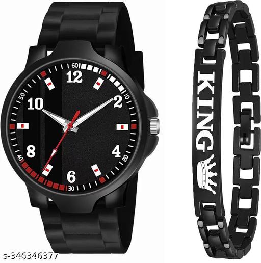 Staylish Modern Men Watches with Bracelate