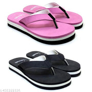 Women's flat Slipper Flipflop/Daily Flipflops/Slipper For Girl( Combo Pack Of 2)