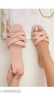 Stylish Daily Wear Women Flat Sandals & Comfortable Casual Slippers