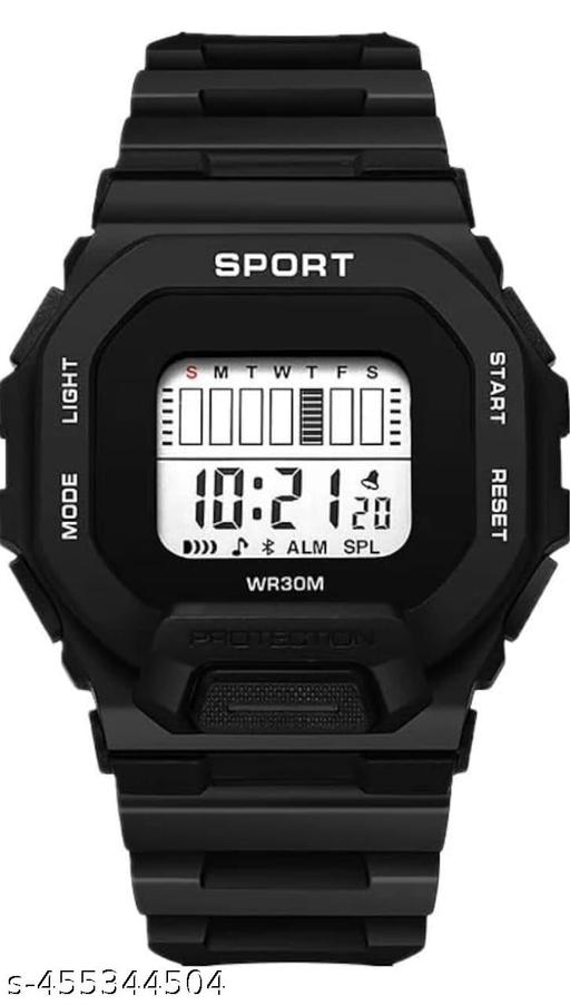 Black colour sports watch for  men & women 75